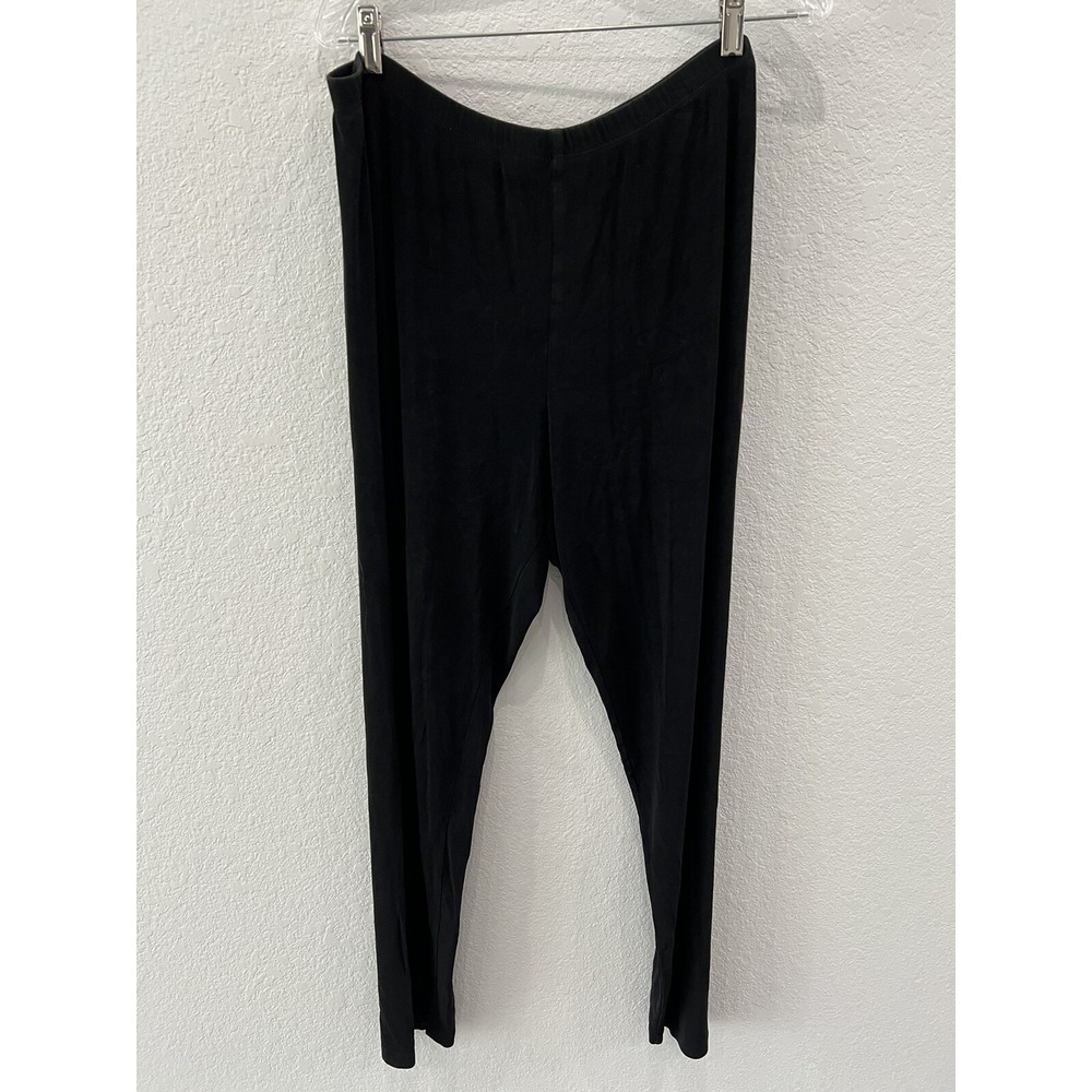 Chico's Travelers Black Elastic Waist Pull On Pants - Chico's Size 3 (US XL/16)